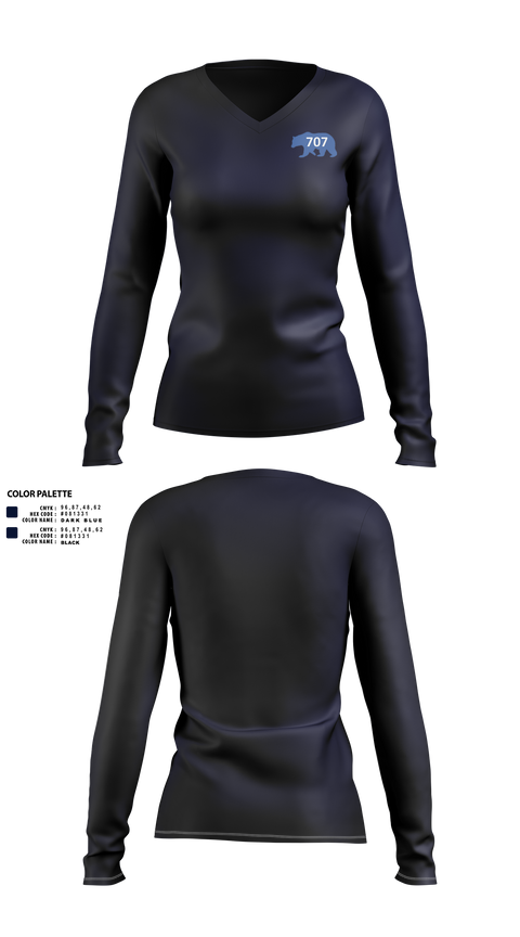 Womens Long Sleeve Vneck Shirt, The Baden Powell Legacy Foundation, , Teamtime, Team time, sublimation, custom sports apparel, team uniforms, spirit wear, spiritwear, sports uniforms, custom shirts, team store, custom team store, fundraiser sports, apparel fundraiser