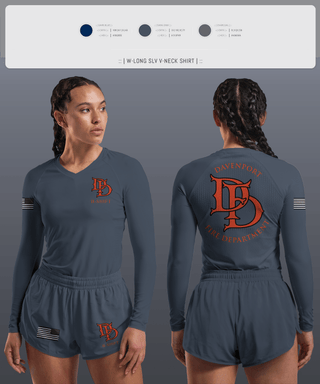 Womens Long Sleeve Vneck Shirt, B Shift, , Teamtime, Team time, sublimation, custom sports apparel, team uniforms, spirit wear, spiritwear, sports uniforms, custom shirts, team store, custom team store, fundraiser sports, apparel fundraiser