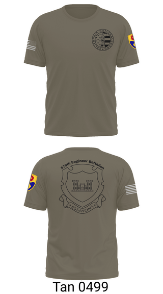 Old School Cotton Feel Shirt, 132d MRBC, 579th EN BN, 49th MP DIV, , Teamtime, Team time, sublimation, custom sports apparel, team uniforms, spirit wear, spiritwear, sports uniforms, custom shirts, team store, custom team store, fundraiser sports, apparel fundraiser