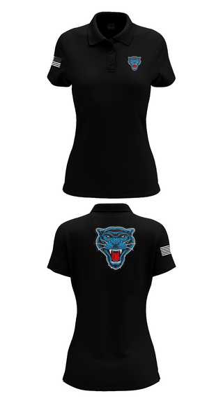 Womens Short Sleeve Performance Polo, Blue Panthers, , Teamtime, Team time, sublimation, custom sports apparel, team uniforms, spirit wear, spiritwear, sports uniforms, custom shirts, team store, custom team store, fundraiser sports, apparel fundraiser