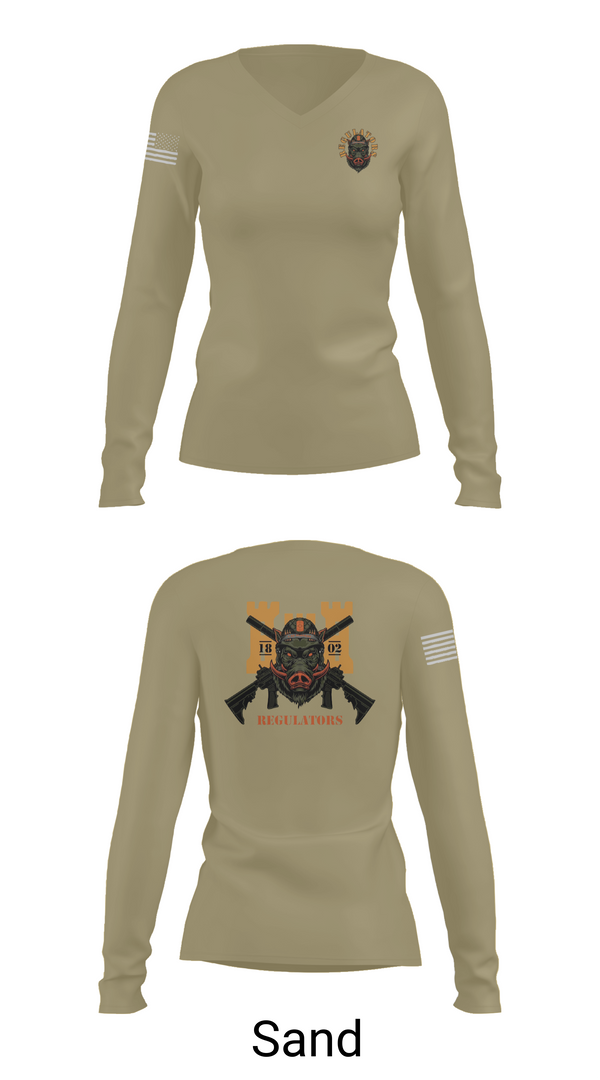Womens Long Sleeve Vneck Shirt, 806 EN CO, , Teamtime, Team time, sublimation, custom sports apparel, team uniforms, spirit wear, spiritwear, sports uniforms, custom shirts, team store, custom team store, fundraiser sports, apparel fundraiser