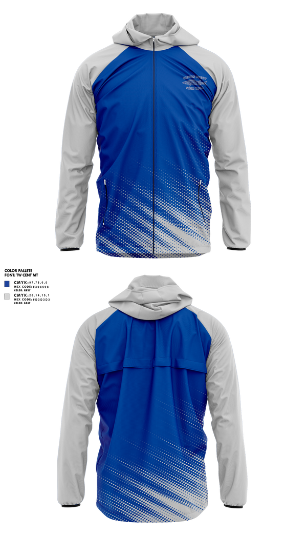 Windbreaker, Clinton Barracudas Swim, Swimming, Teamtime, Team time, sublimation, custom sports apparel, team uniforms, spirit wear, spiritwear, sports uniforms, custom shirts, team store, custom team store, fundraiser sports, apparel fundraiser