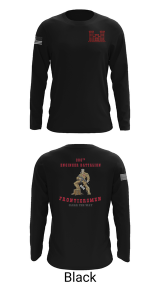 Long Sleeve Performance Shirt, 206th EN BN, , Teamtime, Team time, sublimation, custom sports apparel, team uniforms, spirit wear, spiritwear, sports uniforms, custom shirts, team store, custom team store, fundraiser sports, apparel fundraiser