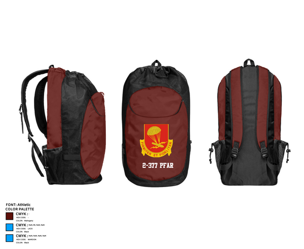 Gear Bag, 2-377 PFAR, Army, Teamtime, Team time, sublimation, custom sports apparel, team uniforms, spirit wear, spiritwear, sports uniforms, custom shirts, team store, custom team store, fundraiser sports, apparel fundraiser