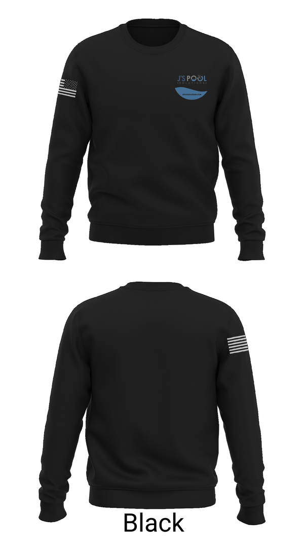 Crew Neck Sweatshirt, J’s Pool Solutions, , Teamtime, Team time, sublimation, custom sports apparel, team uniforms, spirit wear, spiritwear, sports uniforms, custom shirts, team store, custom team store, fundraiser sports, apparel fundraiser