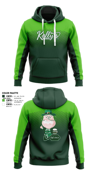 Hoodie, Kelly’s Irish Pub, , Teamtime, Team time, sublimation, custom sports apparel, team uniforms, spirit wear, spiritwear, sports uniforms, custom shirts, team store, custom team store, fundraiser sports, apparel fundraiser