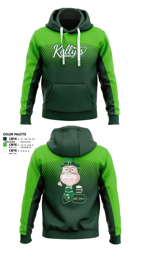 Hoodie, Kelly’s Irish Pub, , Teamtime, Team time, sublimation, custom sports apparel, team uniforms, spirit wear, spiritwear, sports uniforms, custom shirts, team store, custom team store, fundraiser sports, apparel fundraiser
