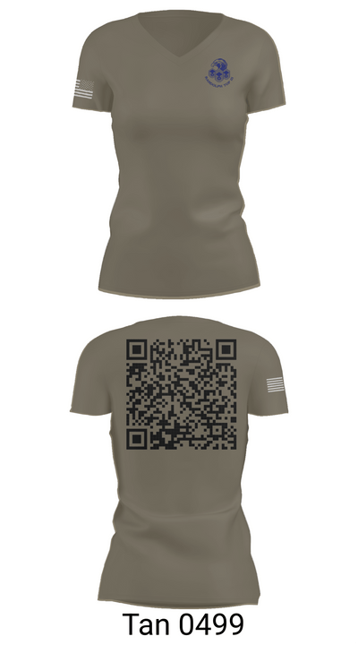 Randolph AFB Top III 66201325 Women's Short Sleeve V-neck Shirt - 68