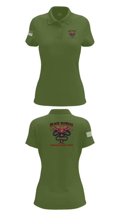 B-Co MRB Mamba 47249464 Women's Short Sleeve Performance Polo  - 55