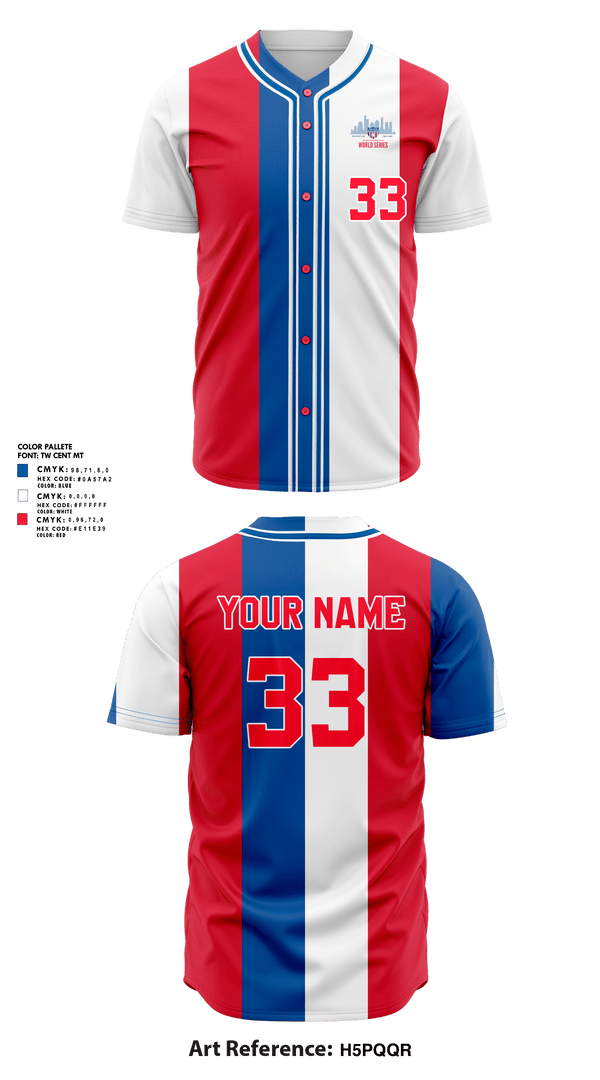 Full Button Baseball Jersey, Chicago Suburban Baseball League, Baseball, Teamtime, Team time, sublimation, custom sports apparel, team uniforms, spirit wear, spiritwear, sports uniforms, custom shirts, team store, custom team store, fundraiser sports, apparel fundraiser