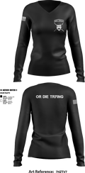 THICC BOIZ 20843626 Women's Long Sleeve V-neck Shirt - 2