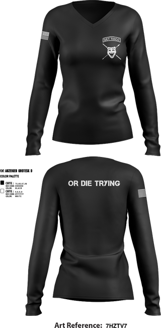 Womens Long Sleeve Vneck Shirt, THICC BOIZ, Army, Teamtime, Team time, sublimation, custom sports apparel, team uniforms, spirit wear, spiritwear, sports uniforms, custom shirts, team store, custom team store, fundraiser sports, apparel fundraiser