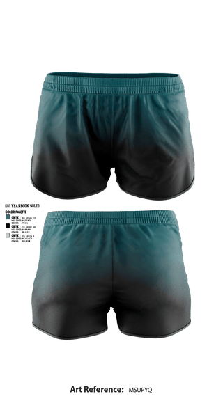 Womens Shorts, Guajome Park Academy, Frogs, Spirit Store, Teamtime, Team time, sublimation, custom sports apparel, team uniforms, spirit wear, spiritwear, sports uniforms, custom shirts, team store, custom team store, fundraiser sports, apparel fundraiser