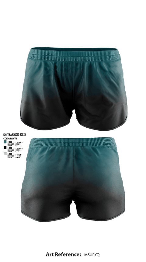 Womens Shorts, Guajome Park Academy, Frogs, Spirit Store, Teamtime, Team time, sublimation, custom sports apparel, team uniforms, spirit wear, spiritwear, sports uniforms, custom shirts, team store, custom team store, fundraiser sports, apparel fundraiser