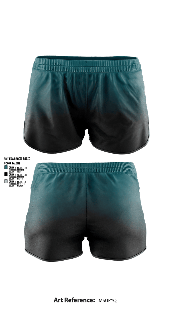 Womens Shorts, Guajome Park Academy, Frogs, Spirit Store, Teamtime, Team time, sublimation, custom sports apparel, team uniforms, spirit wear, spiritwear, sports uniforms, custom shirts, team store, custom team store, fundraiser sports, apparel fundraiser
