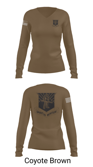 Womens Long Sleeve Vneck Shirt, WVU AROTC, , Teamtime, Team time, sublimation, custom sports apparel, team uniforms, spirit wear, spiritwear, sports uniforms, custom shirts, team store, custom team store, fundraiser sports, apparel fundraiser
