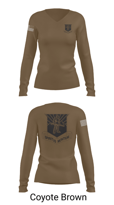 WVU AROTC 40772789 Women's Long Sleeve V-neck Shirt - 17