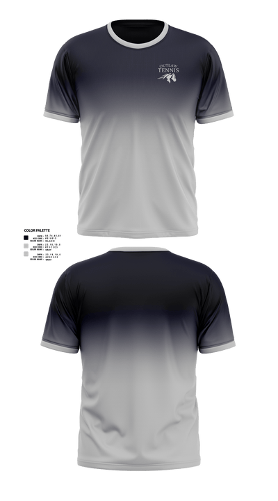 Sisters High School Tennis 56460316 Short Sleeve Performance Shirt - 1