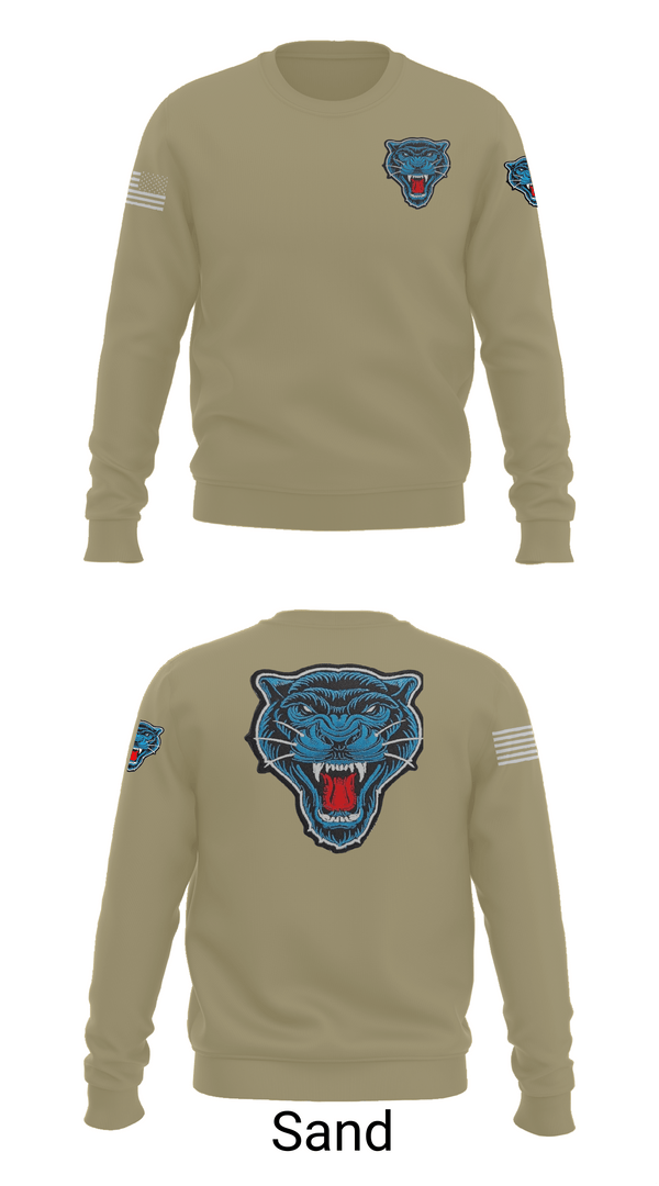 Crew Neck Sweatshirt, Blue Panthers, , Teamtime, Team time, sublimation, custom sports apparel, team uniforms, spirit wear, spiritwear, sports uniforms, custom shirts, team store, custom team store, fundraiser sports, apparel fundraiser
