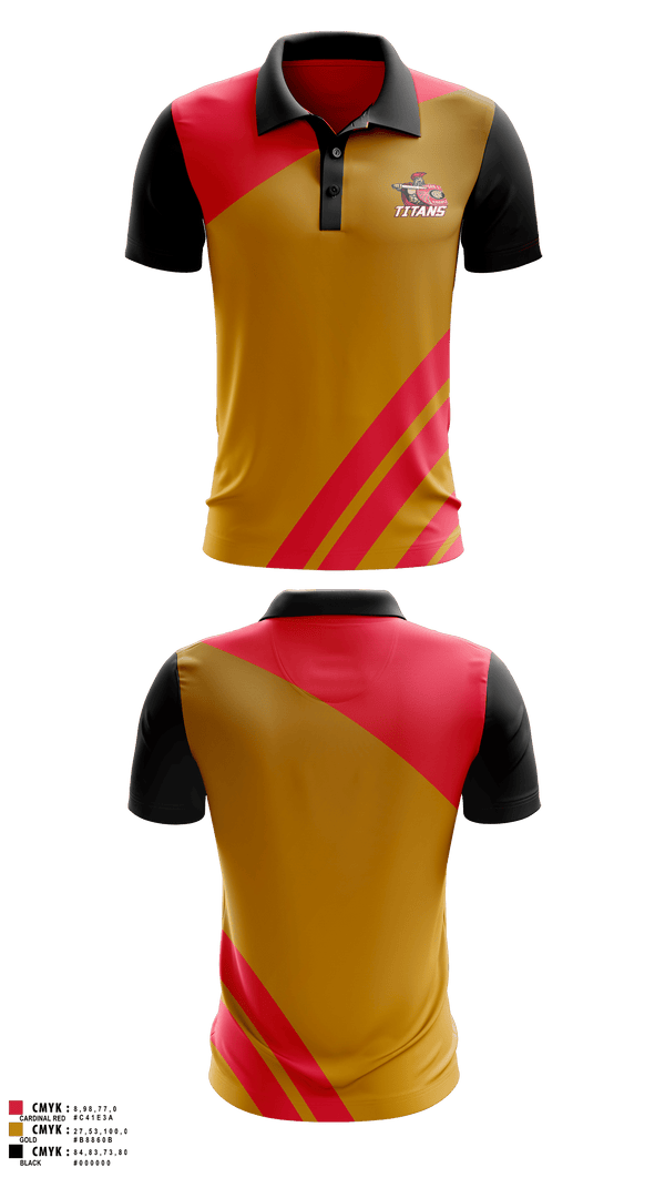 Short Sleeve Performance Polo, Cesar Chavez Titans Tennis, Tennis, Teamtime, Team time, sublimation, custom sports apparel, team uniforms, spirit wear, spiritwear, sports uniforms, custom shirts, team store, custom team store, fundraiser sports, apparel fundraiser