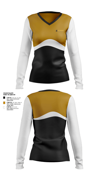 Womens Long Sleeve Vneck Shirt, El Sausal Middle School, Spirit Store, Teamtime, Team time, sublimation, custom sports apparel, team uniforms, spirit wear, spiritwear, sports uniforms, custom shirts, team store, custom team store, fundraiser sports, apparel fundraiser