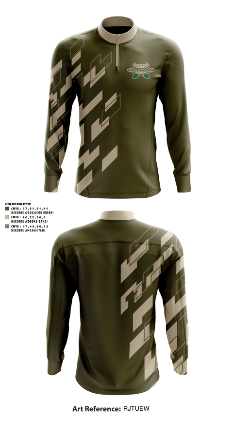 Quarter Zip Jacket, Enchanted Landscaping, , Teamtime, Team time, sublimation, custom sports apparel, team uniforms, spirit wear, spiritwear, sports uniforms, custom shirts, team store, custom team store, fundraiser sports, apparel fundraiser