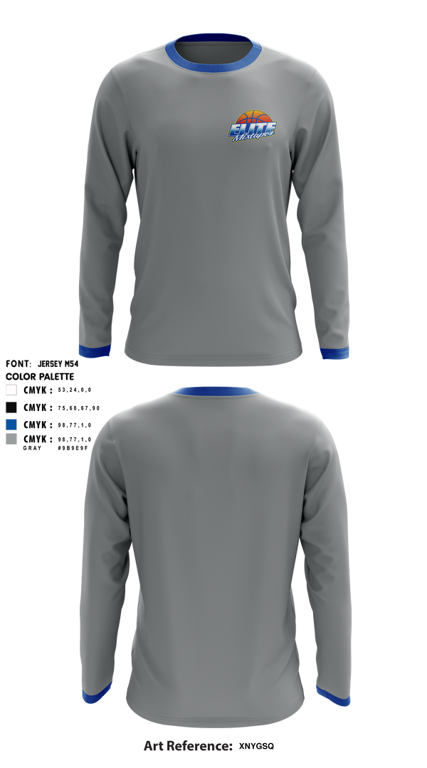 Long Sleeve Performance Shirt, Elite Mixtapes, Men's Basketball, Teamtime, Team time, sublimation, custom sports apparel, team uniforms, spirit wear, spiritwear, sports uniforms, custom shirts, team store, custom team store, fundraiser sports, apparel fundraiser