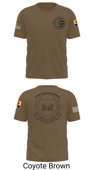 Old School Cotton Feel Shirt, 132d MRBC, 579th EN BN, 49th MP DIV, , Teamtime, Team time, sublimation, custom sports apparel, team uniforms, spirit wear, spiritwear, sports uniforms, custom shirts, team store, custom team store, fundraiser sports, apparel fundraiser