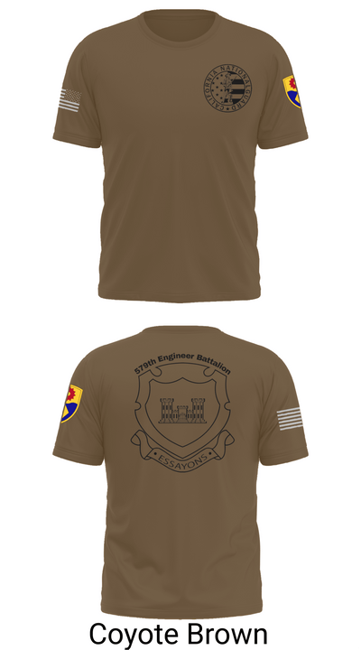 132d MRBC, 579th EN BN, 49th MP DIV 50518216 Old School Cotton Feel Shirt - 10