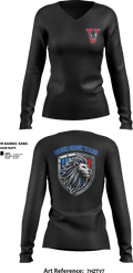 Valor 87378817 Women's Long Sleeve V-neck Shirt - 4