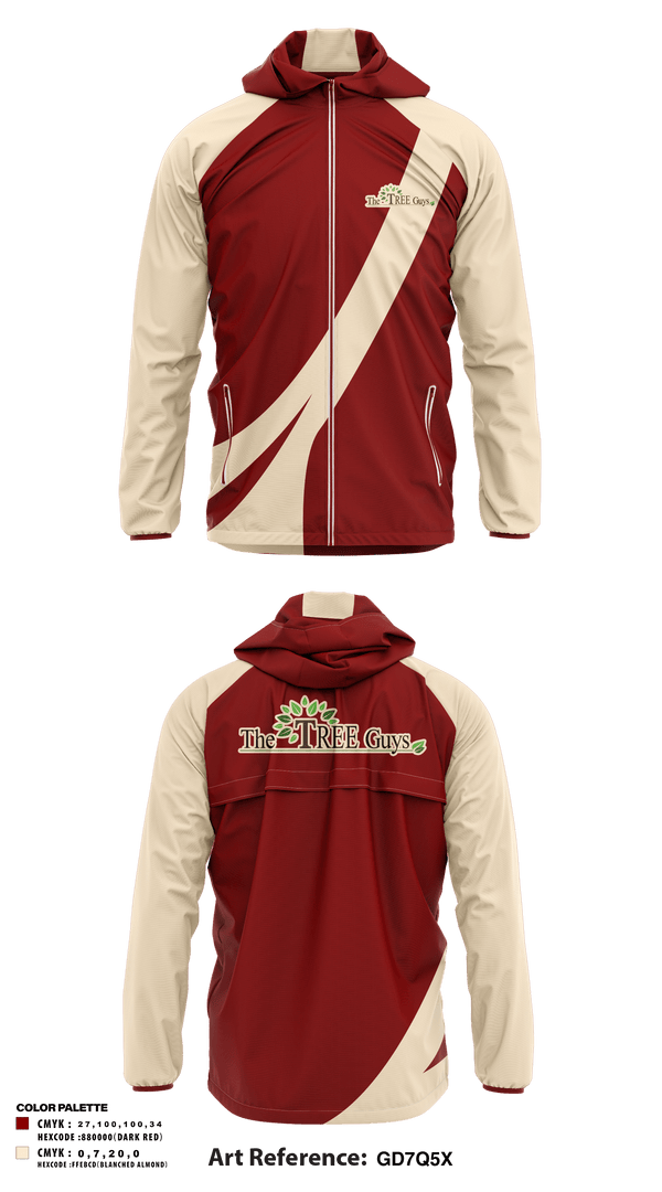 Windbreaker, The tree guys, , Teamtime, Team time, sublimation, custom sports apparel, team uniforms, spirit wear, spiritwear, sports uniforms, custom shirts, team store, custom team store, fundraiser sports, apparel fundraiser