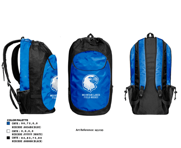 Gear Bag, Exeter Township Senior High School Field Hockey, Field Hockey, Teamtime, Team time, sublimation, custom sports apparel, team uniforms, spirit wear, spiritwear, sports uniforms, custom shirts, team store, custom team store, fundraiser sports, apparel fundraiser