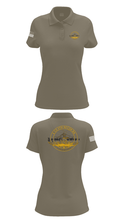 E Co 4th Recon BN 66844885 Women's Short Sleeve Performance Polo  - 75