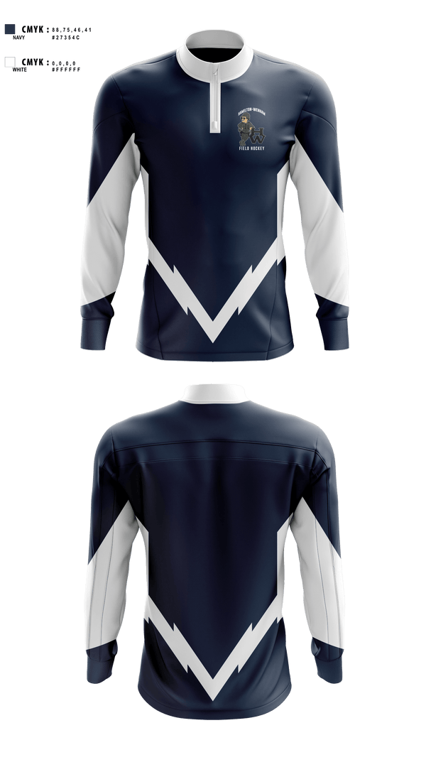 Quarter Zip Jacket, Hamilton-Wenham Regional High School Field Hockey, Field Hockey, Teamtime, Team time, sublimation, custom sports apparel, team uniforms, spirit wear, spiritwear, sports uniforms, custom shirts, team store, custom team store, fundraiser sports, apparel fundraiser