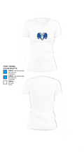 Hightstown High School Tennis 16698376 Women's Short Sleeve V-neck Shirt - 18