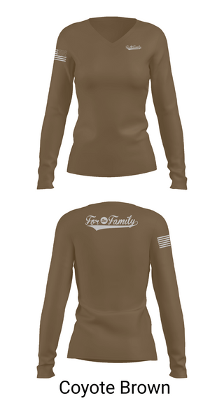 Womens Long Sleeve Vneck Shirt, For The Family, , Teamtime, Team time, sublimation, custom sports apparel, team uniforms, spirit wear, spiritwear, sports uniforms, custom shirts, team store, custom team store, fundraiser sports, apparel fundraiser