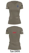 Pershing Rifles Troop L-1 10347059 Women's Short Sleeve V-neck Shirt - 68