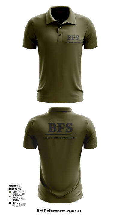 Best fitness solutions Short Sleeve Performance Polo - 43