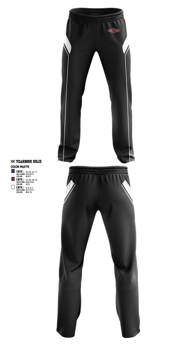Milford Eagles Pop Warner Football and Cheer 85500081 Sweatpants - 4 (2)