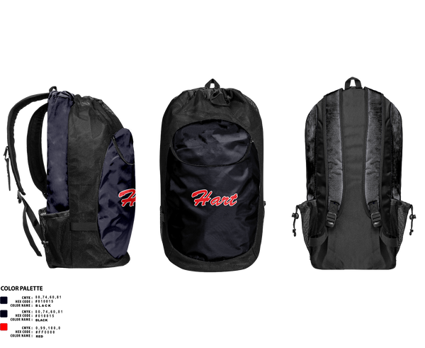 Gear Bag, William S Hart Baseball and Softball, Baseball, Teamtime, Team time, sublimation, custom sports apparel, team uniforms, spirit wear, spiritwear, sports uniforms, custom shirts, team store, custom team store, fundraiser sports, apparel fundraiser