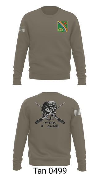 Crew Neck Sweatshirt, 1st Battalion 69th Infantry Regiment, Army, Teamtime, Team time, sublimation, custom sports apparel, team uniforms, spirit wear, spiritwear, sports uniforms, custom shirts, team store, custom team store, fundraiser sports, apparel fundraiser
