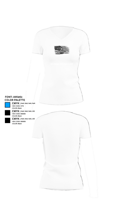 Oklahoma Freedom Flight 97035303 Women's Short Sleeve V-neck Shirt - 18