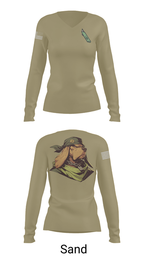 Womens Long Sleeve Vneck Shirt, Supply Chain Management, , Teamtime, Team time, sublimation, custom sports apparel, team uniforms, spirit wear, spiritwear, sports uniforms, custom shirts, team store, custom team store, fundraiser sports, apparel fundraiser