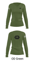 TCU Ranger Challenge 43130587 Women's Long Sleeve V-neck Shirt - 57