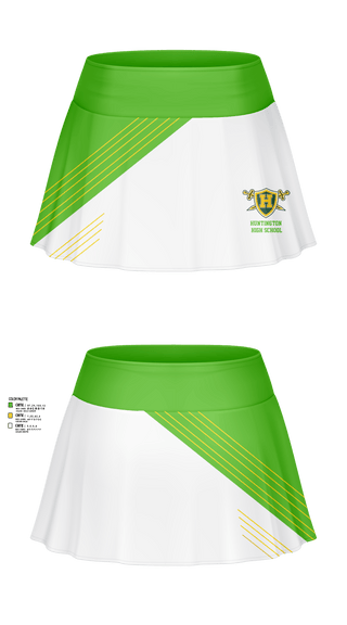Skort, Huntington High School, Tennis, Teamtime, Team time, sublimation, custom sports apparel, team uniforms, spirit wear, spiritwear, sports uniforms, custom shirts, team store, custom team store, fundraiser sports, apparel fundraiser