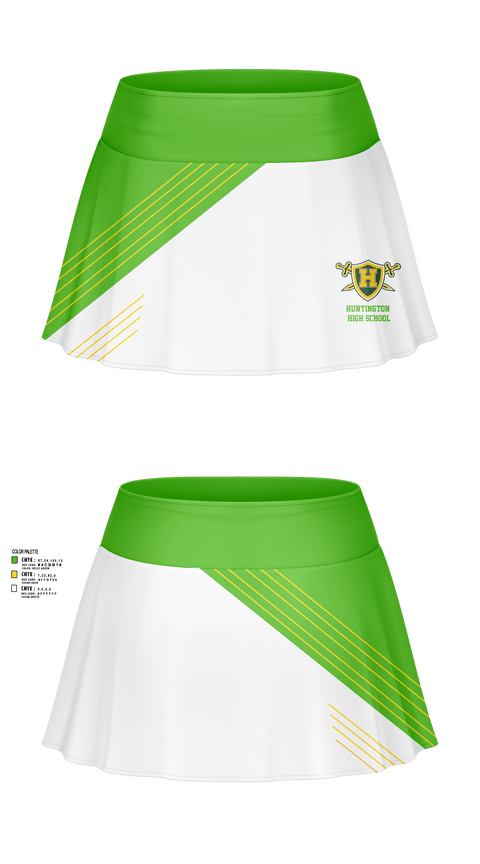 Skort, Huntington High School, Tennis, Teamtime, Team time, sublimation, custom sports apparel, team uniforms, spirit wear, spiritwear, sports uniforms, custom shirts, team store, custom team store, fundraiser sports, apparel fundraiser