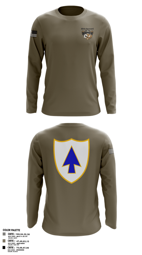 Long Sleeve Performance Shirt, Dirty Beaver$, , Teamtime, Team time, sublimation, custom sports apparel, team uniforms, spirit wear, spiritwear, sports uniforms, custom shirts, team store, custom team store, fundraiser sports, apparel fundraiser