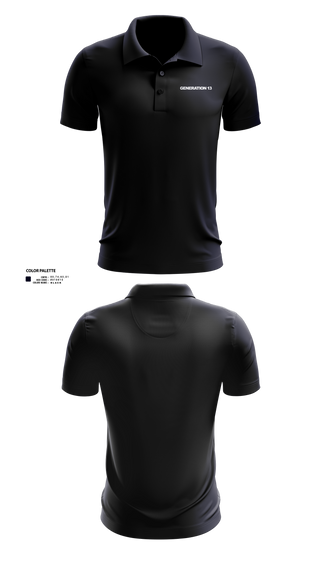 Short Sleeve Performance Polo, Generation 13, , Teamtime, Team time, sublimation, custom sports apparel, team uniforms, spirit wear, spiritwear, sports uniforms, custom shirts, team store, custom team store, fundraiser sports, apparel fundraiser