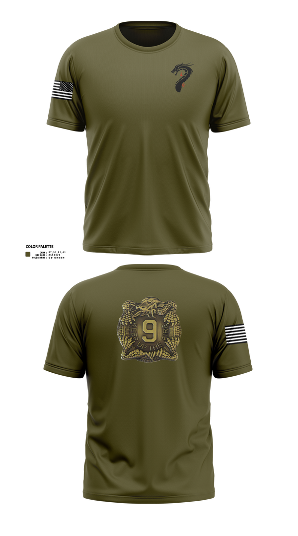 Old School Cotton Feel Shirt, 4-9 Infantry 4/2SBCT, , Teamtime, Team time, sublimation, custom sports apparel, team uniforms, spirit wear, spiritwear, sports uniforms, custom shirts, team store, custom team store, fundraiser sports, apparel fundraiser