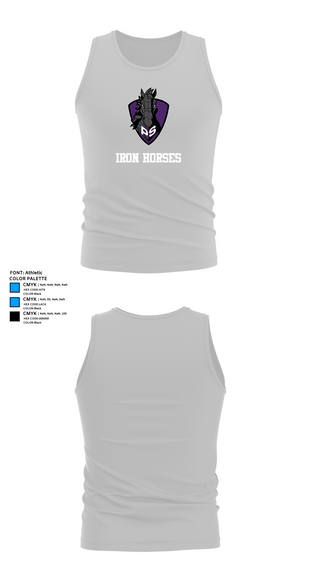 Tank Top, Iron Horses, Men's Lacrosse, Teamtime, Team time, sublimation, custom sports apparel, team uniforms, spirit wear, spiritwear, sports uniforms, custom shirts, team store, custom team store, fundraiser sports, apparel fundraiser